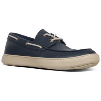 Sapatos Homem Mocassins FitFlop LAWRENCE BOAT SHOES MIDNIGHT NAVY CO Preto