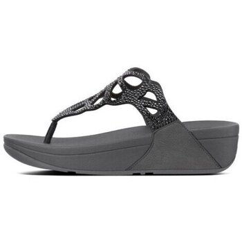 Sapatos Mulher Chinelos FitFlop BUMBLE CRYSTAL TOE POST PEWTER es Preto