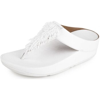 Sapatos Mulher Chinelos FitFlop RUMBA TM TOE-THONG SANDALS CRYSTAL URBAN WHITE Preto