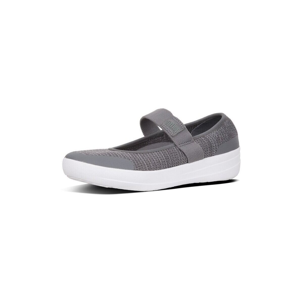 Sapatos Mulher Chinelos FitFlop ÜBERKNIT TM MARY JANES CHARCOAL/METALLIC PEWTER Preto