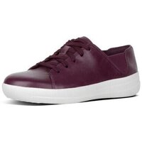 Sapatos Mulher Sapatilhas FitFlop F-SPORTY TM LACE UP SNEAKER LEATHER DEEP PLUM Preto