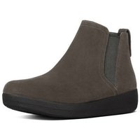 Sapatos Mulher Botins FitFlop SUPERCHELSEA TM BOOT- Bungee Cord Suede Preto