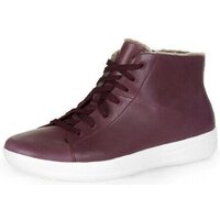 Sapatos Mulher Sapatilhas FitFlop F-SPORTY TM SNEAKER BOOT LEATHER DEEP PLUM Preto