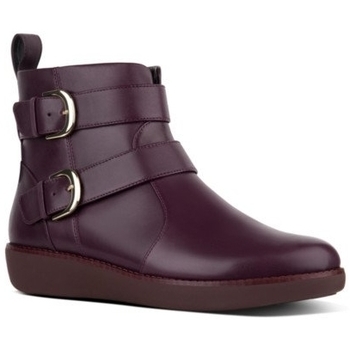 Sapatos Mulher Botins FitFlop LAILA DOUBLE BUCKLE BERRY Preto