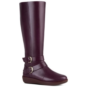 Sapatos Mulher Botins FitFlop NOEMI DOUBLE BUCKLE BERRY Preto