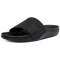 Sapatos Mulher Chinelos FitFlop BEACH POOL SLIDES ALL BLACK Ouro