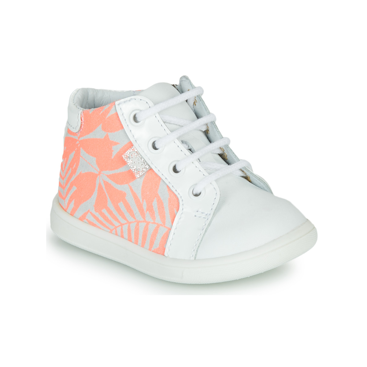Sapatos Rapariga Sapatilhas de cano-alto GBB FAMIA Branco / Rosa