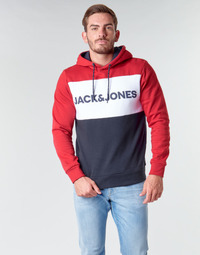 Textil Homem Sweats Jack & Jones JJELOGO BLOCKING Vermelho
