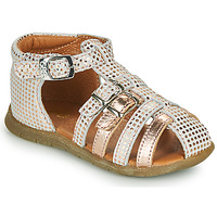Sapatos Rapariga Sandálias GBB PERLE Branco / Rosa / Ouro