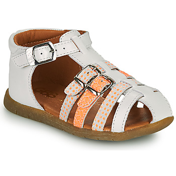 Sapatos Rapariga Sandálias GBB PERLE Branco / Laranja