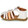 Sapatos Rapariga Sandálias GBB PERLE Branco / Laranja
