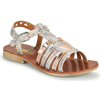 Sapatos Rapariga Sandálias GBB FANNI Branco / Rosa / Ouro