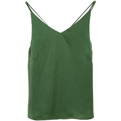 Textil Mulher Tops sem mangas Conjunto de roupa de cama 20112111 Verde