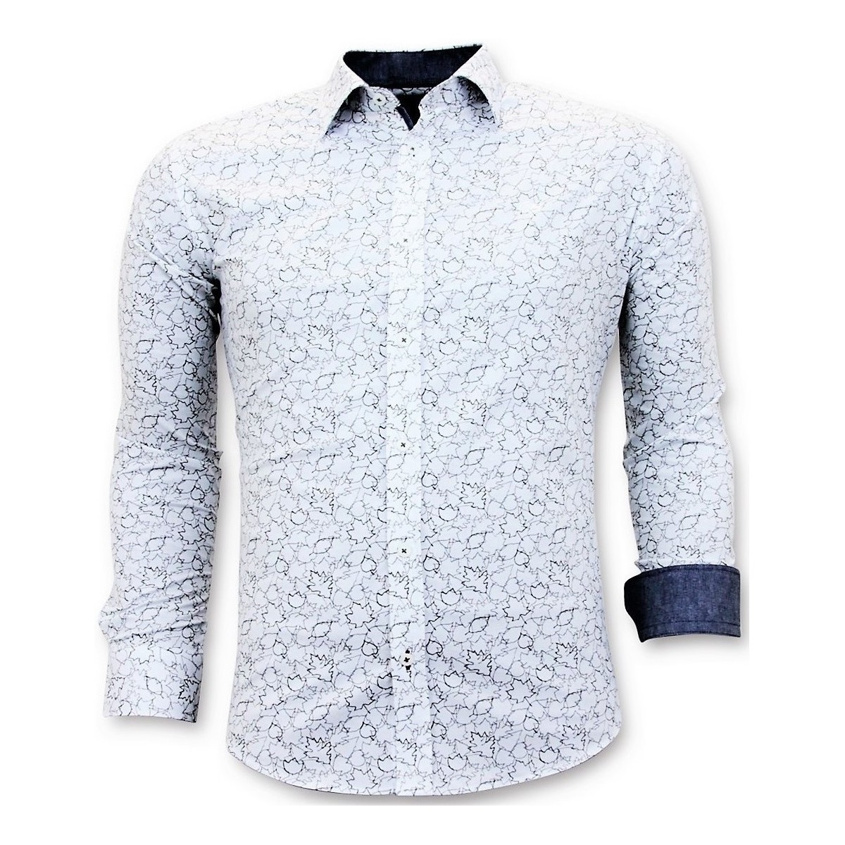 Textil Homem Camisas mangas comprida Tony Backer 111480440 Branco