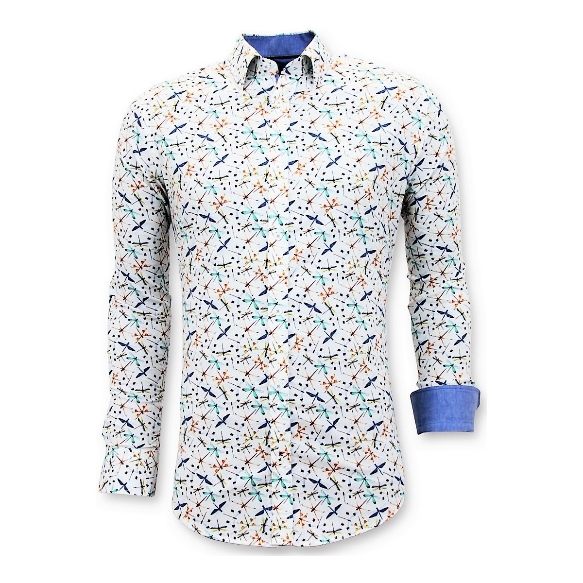 Textil Homem Camisas mangas comprida Tony Backer 111520689 Branco