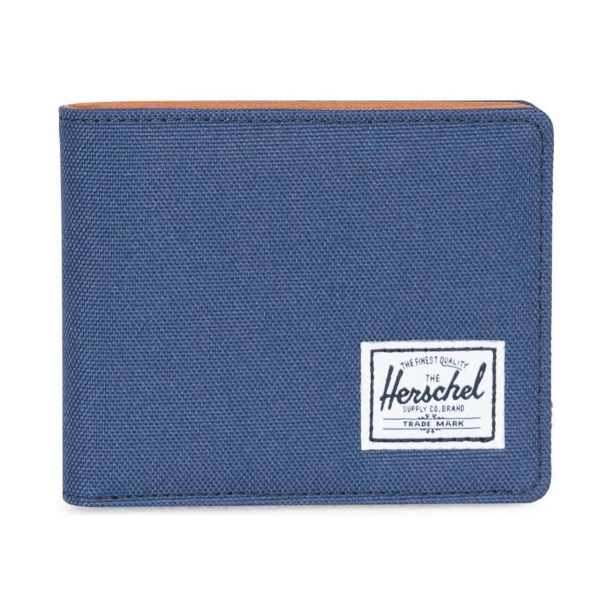 Malas Carteira Herschel Hank RFID Navy/Tan Synthetic Leather Azul