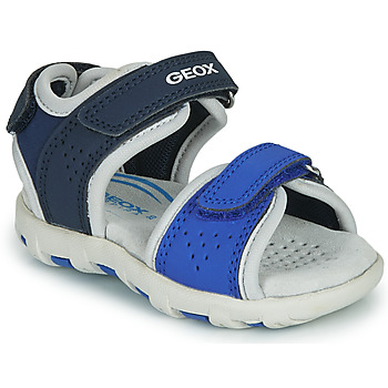 Sapatos Rapaz Sandálias Geox SANDAL PIANETA Azul
