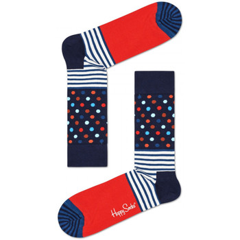 Roupa de interior Homem Meias Happy Socks Stripes and dots sock Multicolor