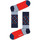 Roupa de interior Homem Meias Happy socks Stripes and dots sock Multicolor