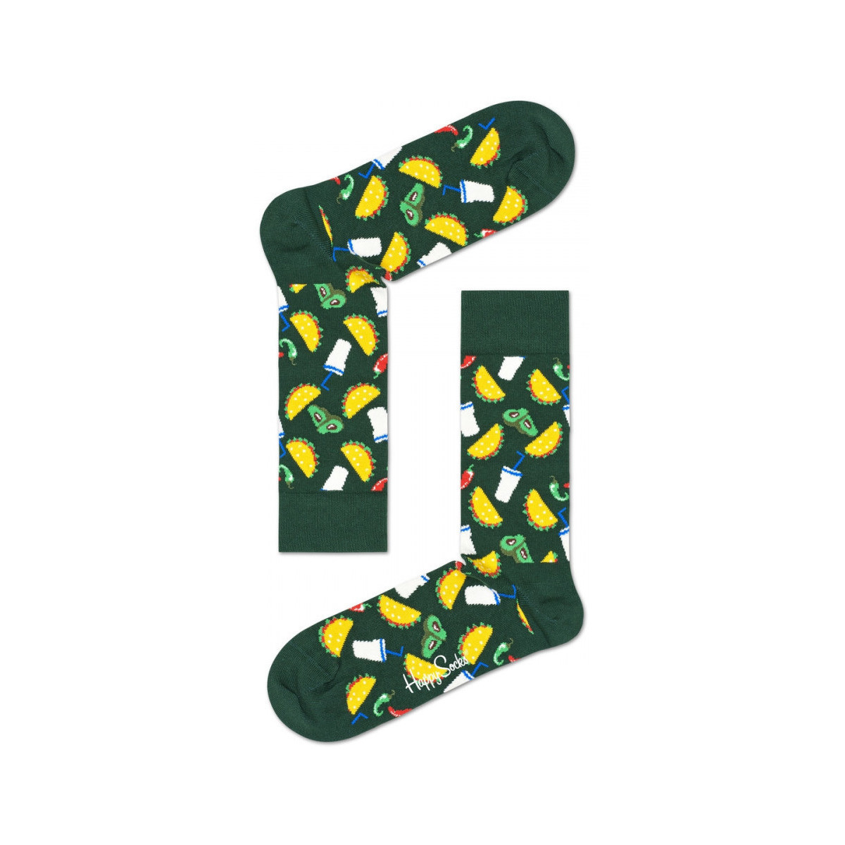 Roupa de interior Homem Meias Happy socks Taco sock Multicolor
