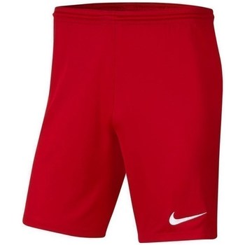 Textil Rapaz Calças curtas Nike 36-38-39 JR Park Iii Knit Vermelho