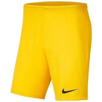 Textil Rapaz Calças curtas Nike 36-38-39 JR Park Iii Knit Amarelo