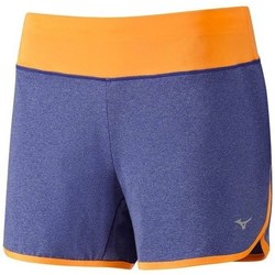 Textil Mulher Shorts / Bermudas Mizuno Active Short Cor de laranja, Azul
