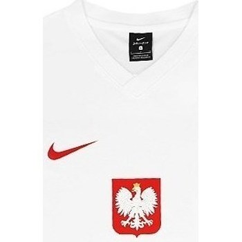 Textil Homem T-Shirt mangas curtas Nike platform Polska Breathe Football Branco