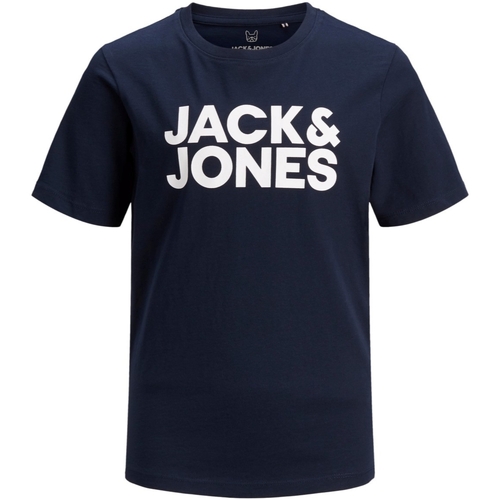 Textil Rapaz T-Shirt GOONS mangas curtas Jack & Jones 12152730 JJECORP LOGO TEE SS CREW NECK NOOS JR Navy Blazer Azul