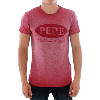 Textil Homem T-Shirt mangas curtas Pepe jeans DURAN PM506552 265 FLAME Rojo