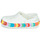 Sapatos Rapariga Tamancos Crocs CROCBAND CHEVRON BEADED CLOG K Branco / Multicolor