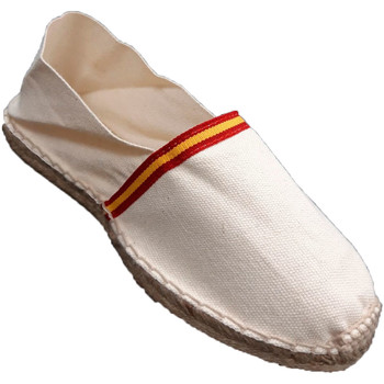 Sapatos Chinelos Made In Spain 1940 Esparto alpargatas bandeira da Espanha M Bege