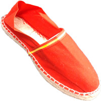 Sapatos Chinelos Made In Spain 1940 Esparto alpargatas bandeira da Espanha M Vermelho