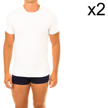 Textil Homem T-Shirt mangas curtas DIM Pack- 2 camisetas ecoDIM Branco