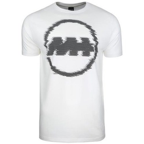 Textil Homem T-Shirt mangas curtas Monotox Mglitch Grafite, Branco