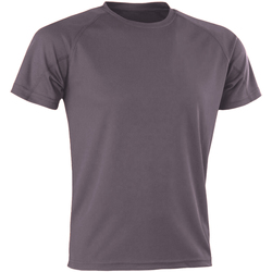 Textil Homem T-Shirt mangas curtas Spiro SR287 Cinza