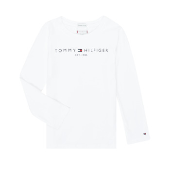 Textil Rapariga T-shirt mangas compridas Tommy Hilfiger ESSENTIAL TEE L/S Branco