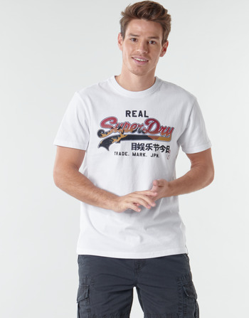 Textil Homem T-Shirt mangas curtas Superdry VL ITAGO TEE 220 Branco