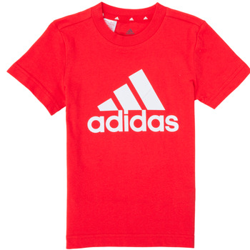 Textil Rapaz T-Shirt mangas quotes adidas Performance B BL T Vermelho