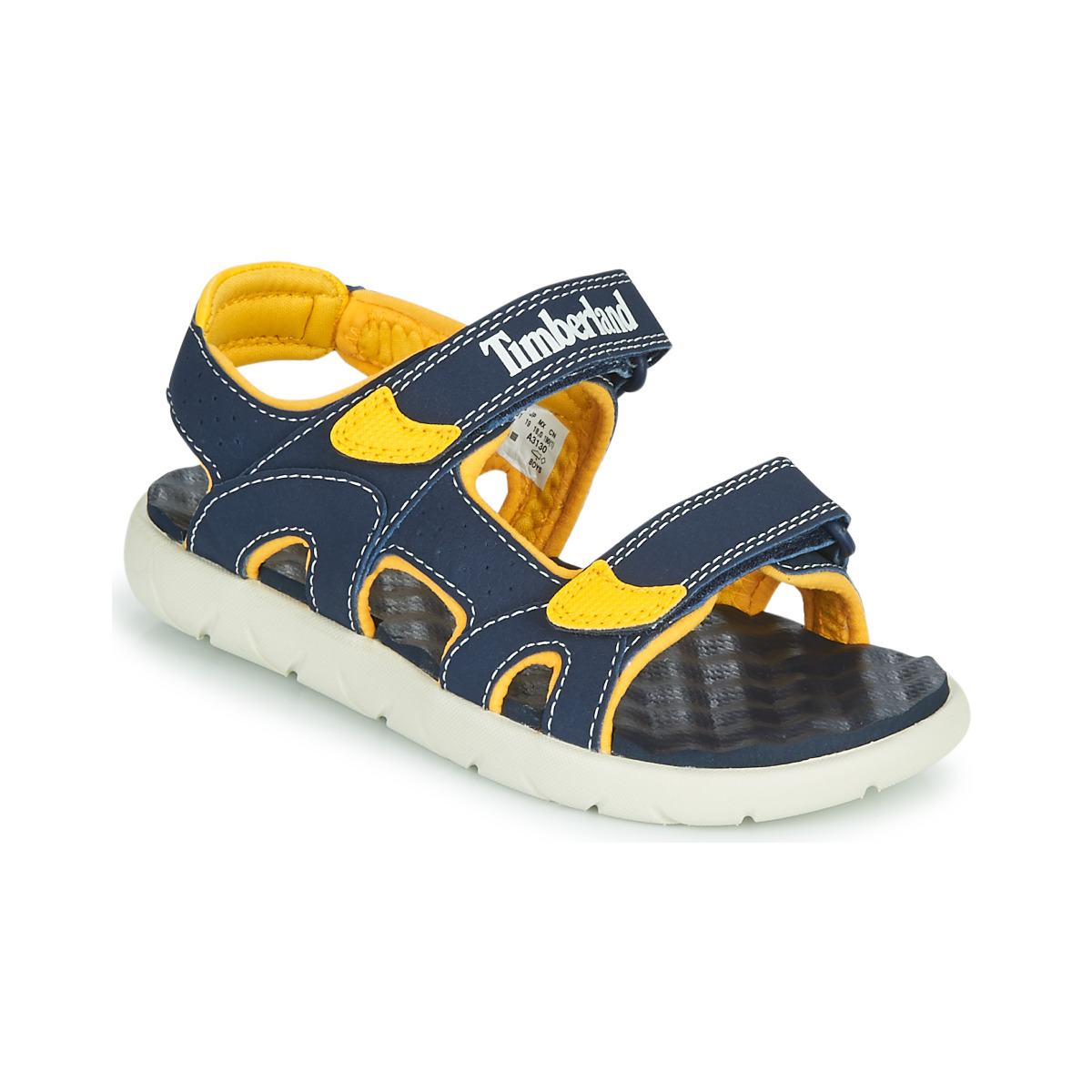 Sapatos Criança Sandálias Timberland PERKINS ROW 2-STRAP Azul / Amarelo