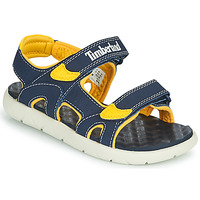 Sapatos Criança Sandálias toe Timberland PERKINS ROW 2-STRAP Azul / Amarelo