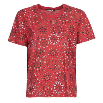 Textil Mulher T-Shirt mangas curtas Desigual LYON Vermelho