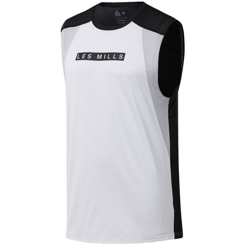 Textil Homem T-Shirt mangas curtas Reebok Sport Reebok Logo Tee Branco, Preto