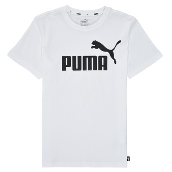 Textil Rapaz T-Shirt mangas curtas Puma ESSENTIAL LOGO TEE Branco