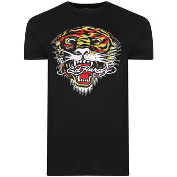 Textil Homem T-Shirt mangas curtas Ed Hardy - Mt-tiger t-shirt Preto