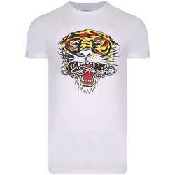 Textil Homem T-Shirt mangas curtas Ed Hardy - Mt-tiger t-shirt Branco