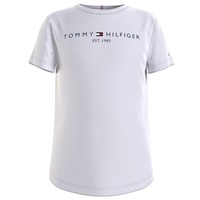Textil Rapariga distorted logo T-shirt Tommy Hilfiger KG0KG05242-YBR Branco