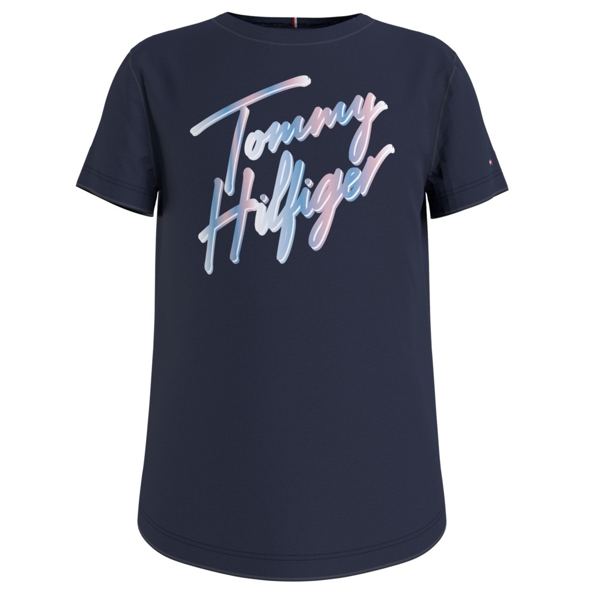 Textil Rapariga T-Shirt mangas curtas Tommy T-shirt Hilfiger KG0KG05870-C87 Marinho