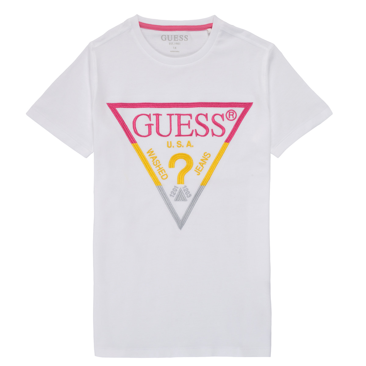 Textil Rapaz T-Shirt mangas curtas Guess GRA H1RJ05-K8HM0-P66P Branco