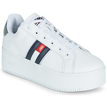 Sapatos Mulher Sapatilhas Tommy Jeans IRIDESCENT ICONIC SNEAKER Branco